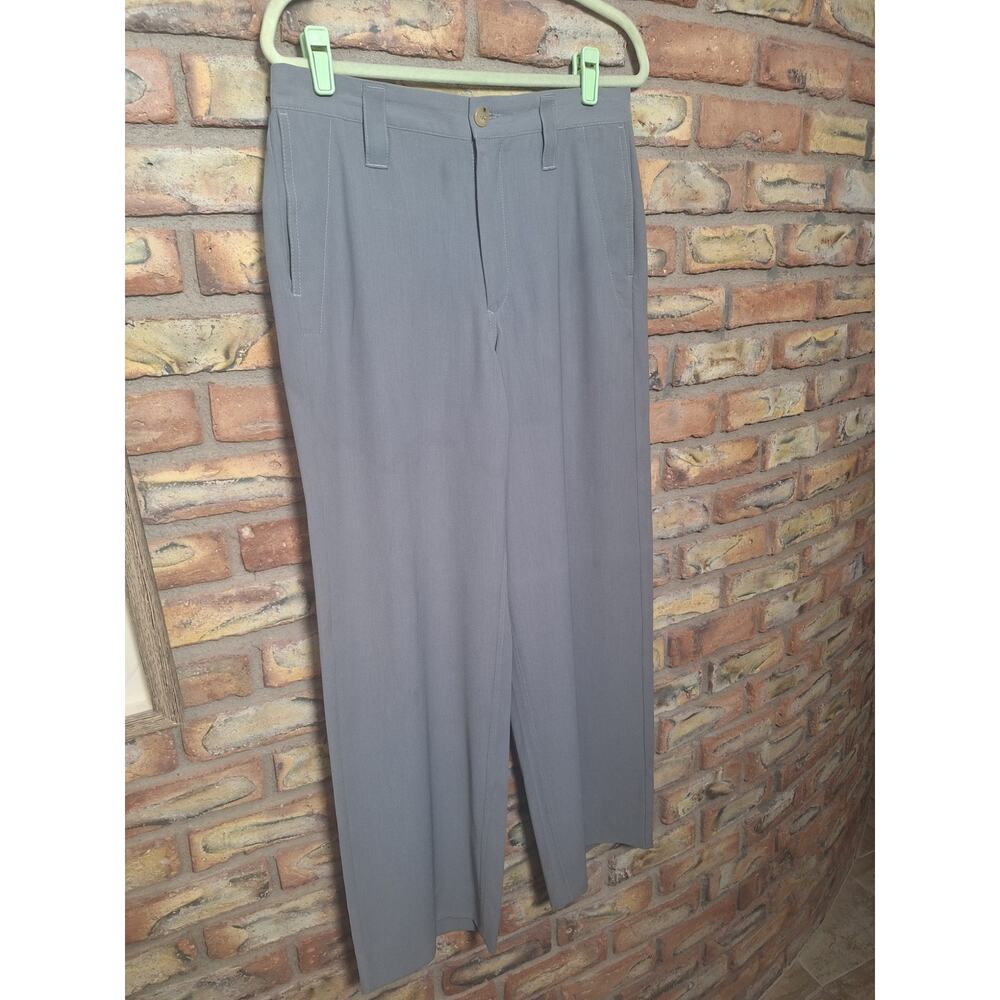 Giorgio Armani Gray Dress Pants Size 50 34x31 Italy Flat Front Classic